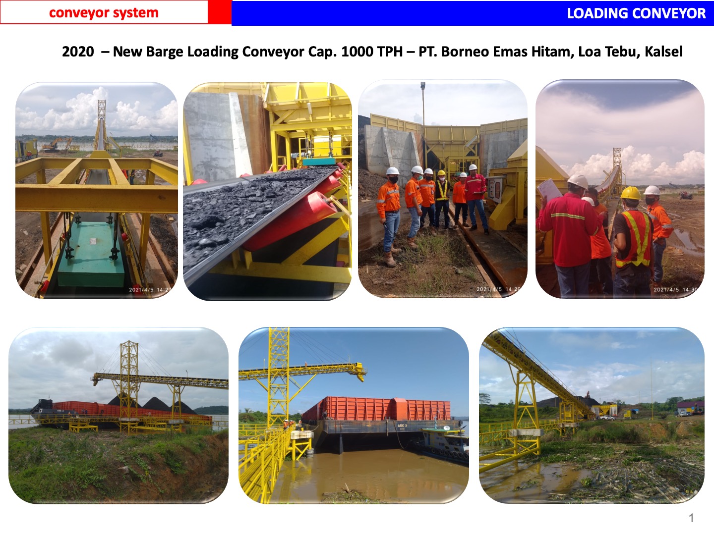 Fabrikasi loading conveyor