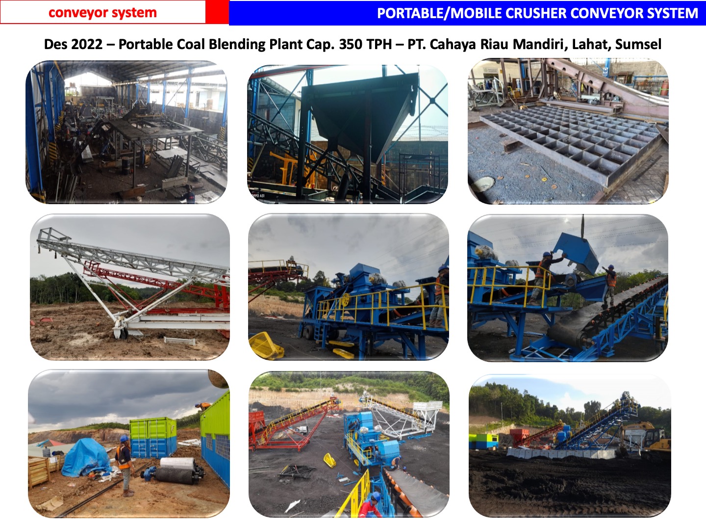 fabrikasi portable conveyor