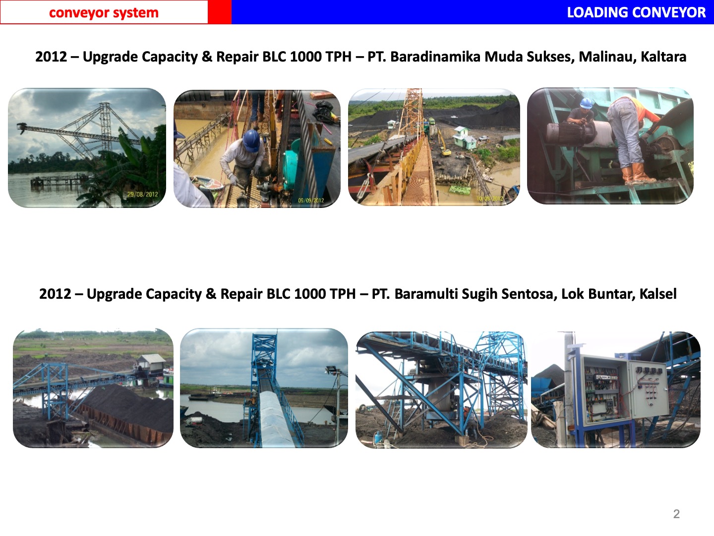 Fabrikasi loading conveyor