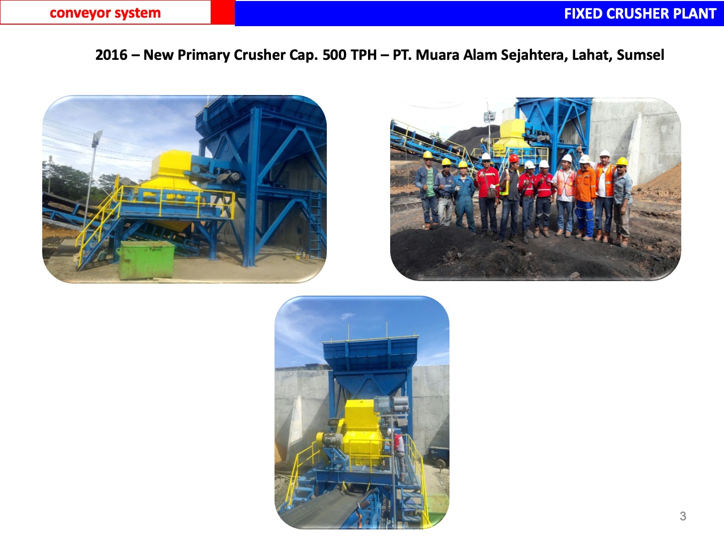 fabrikasi fixed crusher plant