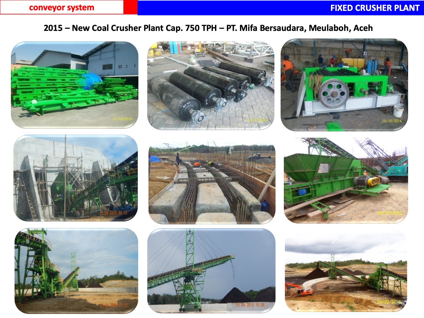 fabrikasi fixed crusher plant