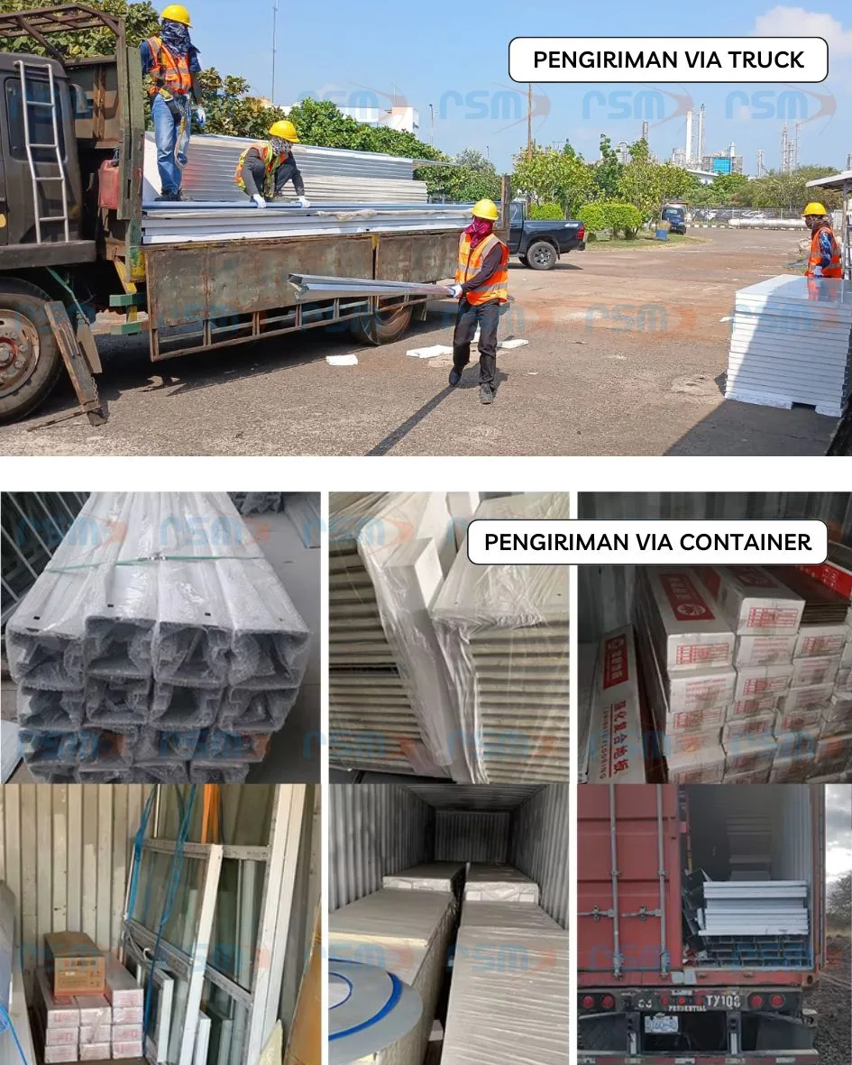 2 jual modular container flat pack