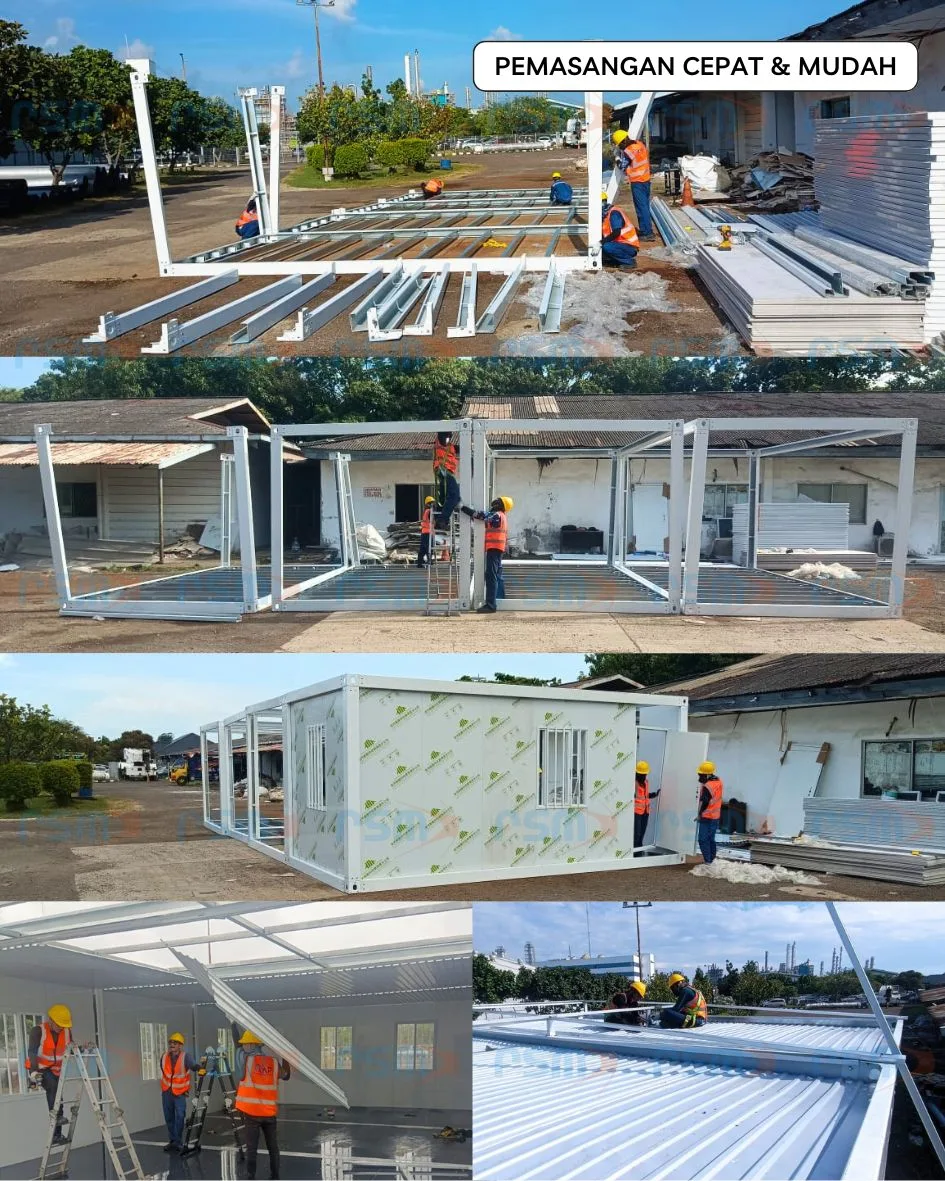 3 pemasangan office portable